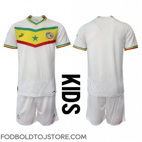 Senegal Hjemmebanesæt Børn VM 2022 Kortærmet (+ Korte bukser)